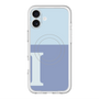 スリムプロテクションプレミアムケース with MagSafe［ オリジナル - initial two tone - I blue ］