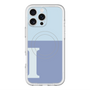 スリムプロテクションプレミアムケース with MagSafe［ オリジナル - initial two tone - I blue ］
