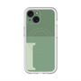スリムプロテクションプレミアムケース with MagSafe［ オリジナル - initial two tone - I green ］