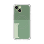 スリムプロテクションプレミアムケース with MagSafe［ オリジナル - initial two tone - I green ］