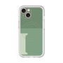 スリムプロテクションプレミアムケース with MagSafe［ オリジナル - initial two tone - I green ］