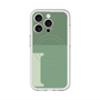 スリムプロテクションプレミアムケース with MagSafe［ オリジナル - initial two tone - I green ］