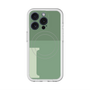 スリムプロテクションプレミアムケース with MagSafe［ オリジナル - initial two tone - I green ］
