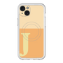スリムプロテクションプレミアムケース with MagSafe［ オリジナル - initial two tone - J orange ］
