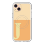 スリムプロテクションプレミアムケース with MagSafe［ オリジナル - initial two tone - J orange ］