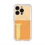 スリムプロテクションプレミアムケース with MagSafe［ オリジナル - initial two tone - J orange ］