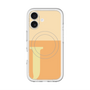 スリムプロテクションプレミアムケース with MagSafe［ オリジナル - initial two tone - J orange ］