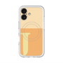 スリムプロテクションプレミアムケース with MagSafe［ オリジナル - initial two tone - J orange ］