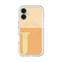 スリムプロテクションプレミアムケース with MagSafe［ オリジナル - initial two tone - J orange ］