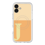 スリムプロテクションプレミアムケース with MagSafe［ オリジナル - initial two tone - J orange ］