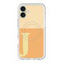 スリムプロテクションプレミアムケース with MagSafe［ オリジナル - initial two tone - J orange ］