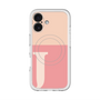 スリムプロテクションプレミアムケース with MagSafe［ オリジナル - initial two tone - J pink ］