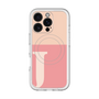 スリムプロテクションプレミアムケース with MagSafe［ オリジナル - initial two tone - J pink ］