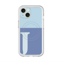 スリムプロテクションプレミアムケース with MagSafe［ オリジナル - initial two tone - J blue ］