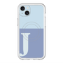 スリムプロテクションプレミアムケース with MagSafe［ オリジナル - initial two tone - J blue ］