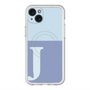 スリムプロテクションプレミアムケース with MagSafe［ オリジナル - initial two tone - J blue ］