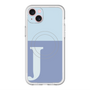 スリムプロテクションプレミアムケース with MagSafe［ オリジナル - initial two tone - J blue ］