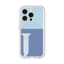スリムプロテクションプレミアムケース with MagSafe［ オリジナル - initial two tone - J blue ］