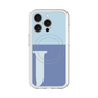 スリムプロテクションプレミアムケース with MagSafe［ オリジナル - initial two tone - J blue ］