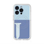 スリムプロテクションプレミアムケース with MagSafe［ オリジナル - initial two tone - J blue ］