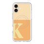スリムプロテクションプレミアムケース with MagSafe［ オリジナル - initial two tone - K orange ］