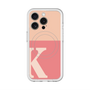 スリムプロテクションプレミアムケース with MagSafe［ オリジナル - initial two tone - K pink ］