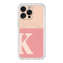 スリムプロテクションプレミアムケース with MagSafe［ オリジナル - initial two tone - K pink ］