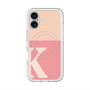 スリムプロテクションプレミアムケース with MagSafe［ オリジナル - initial two tone - K pink ］