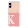 スリムプロテクションプレミアムケース with MagSafe［ オリジナル - initial two tone - K pink ］