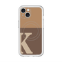 スリムプロテクションプレミアムケース with MagSafe［ オリジナル - initial two tone - K brown ］