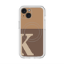 スリムプロテクションプレミアムケース with MagSafe［ オリジナル - initial two tone - K brown ］
