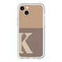 スリムプロテクションプレミアムケース with MagSafe［ オリジナル - initial two tone - K brown ］