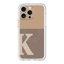 スリムプロテクションプレミアムケース with MagSafe［ オリジナル - initial two tone - K brown ］