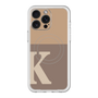 スリムプロテクションプレミアムケース with MagSafe［ オリジナル - initial two tone - K brown ］