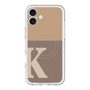 スリムプロテクションプレミアムケース with MagSafe［ オリジナル - initial two tone - K brown ］