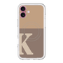 スリムプロテクションプレミアムケース with MagSafe［ オリジナル - initial two tone - K brown ］