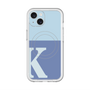 スリムプロテクションプレミアムケース with MagSafe［ オリジナル - initial two tone - K blue ］