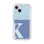 スリムプロテクションプレミアムケース with MagSafe［ オリジナル - initial two tone - K blue ］
