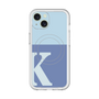 スリムプロテクションプレミアムケース with MagSafe［ オリジナル - initial two tone - K blue ］