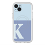 スリムプロテクションプレミアムケース with MagSafe［ オリジナル - initial two tone - K blue ］