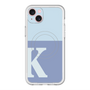 スリムプロテクションプレミアムケース with MagSafe［ オリジナル - initial two tone - K blue ］