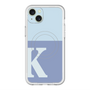スリムプロテクションプレミアムケース with MagSafe［ オリジナル - initial two tone - K blue ］