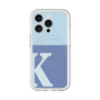 スリムプロテクションプレミアムケース with MagSafe［ オリジナル - initial two tone - K blue ］