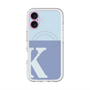 スリムプロテクションプレミアムケース with MagSafe［ オリジナル - initial two tone - K blue ］