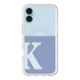 スリムプロテクションプレミアムケース with MagSafe［ オリジナル - initial two tone - K blue ］