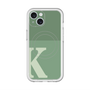 スリムプロテクションプレミアムケース with MagSafe［ オリジナル - initial two tone - K green ］