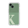 スリムプロテクションプレミアムケース with MagSafe［ オリジナル - initial two tone - K green ］