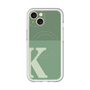 スリムプロテクションプレミアムケース with MagSafe［ オリジナル - initial two tone - K green ］