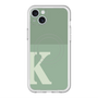 スリムプロテクションプレミアムケース with MagSafe［ オリジナル - initial two tone - K green ］