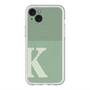 スリムプロテクションプレミアムケース with MagSafe［ オリジナル - initial two tone - K green ］
